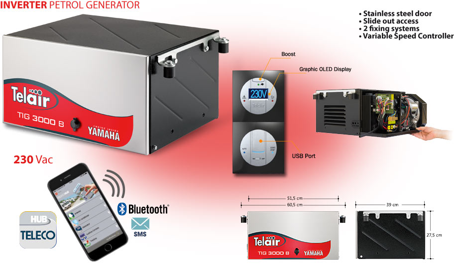 TIG-3000B : Extra leiser Benzingenerator