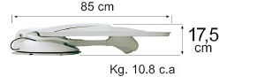 FlatSat Skew Elegance 2 SMART  65: Afmetingen