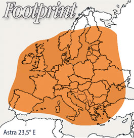 Footprint Astra 23,5°E